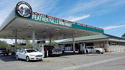 Gas Station with cars at pumps